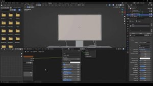 Монитор в Blender за минуту