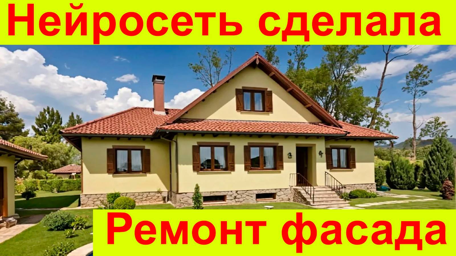 Я СДЕЛАЛ 45 ВАРИАНТОВ ФАСАДА ЗА 1 ЧАС В НЕЙРОСЕТИ. ДИЗАЙН ФАСАДА СТАРОГО ДОМА ПО ФОТО С ПОМОЩЬЮ ИИ