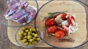 Курица в томатно-оливковом соусе