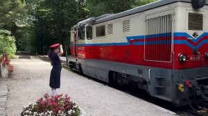 ДЖД в Будапеште, отправление поезда