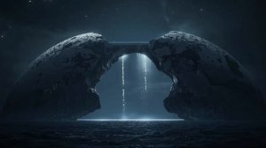 Starlit Bridge to a Shattered Moon 🌙 2-Hour Surreal Ambience | Cosmic Silence & Upward Waterfalls