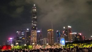 Световое шоу в Гуанчжоу, Китай