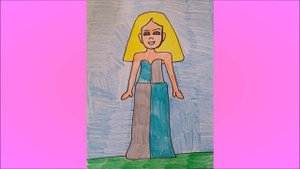 Мои рисунки куклы Барби 9 !