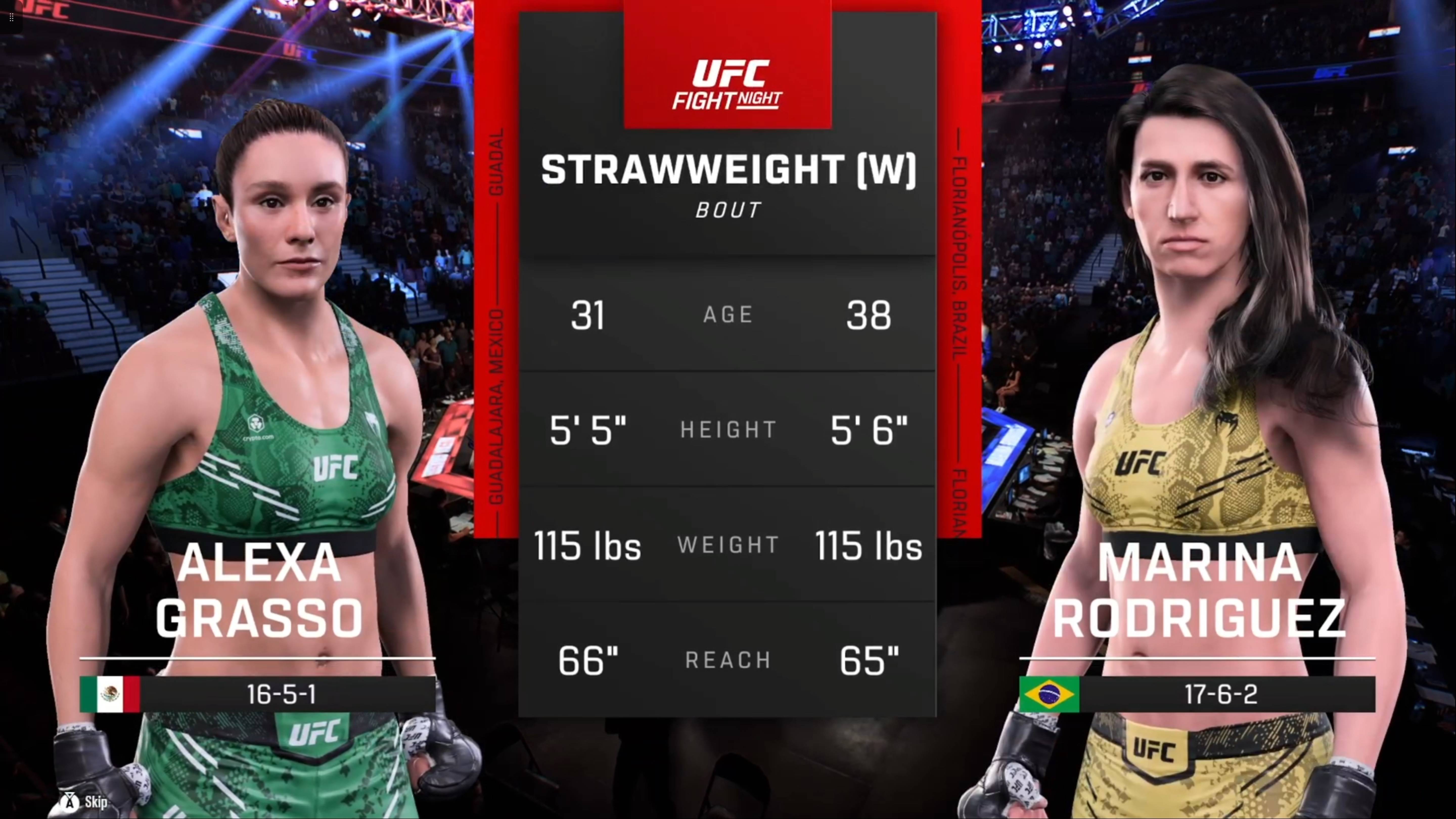 UFC 5 woman Strawweight Alexa Grasso (Мексика) - Marina Rodriguez (Бразилия)