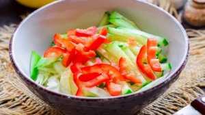 Салат из фунчозы и капусты