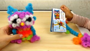 Конструктор РЕПЕЙНИК Bunchems. Играем с Настей. Сделали Сову и Цыпленка.