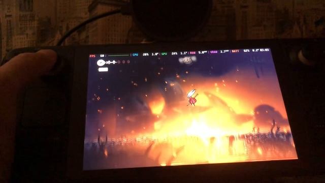 Hollow Knight: Silksong геймплей на Steam Deck LCD смотреть онлайн
