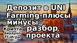 UNI Farming — плюсы и минусы, разбор проекта