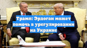 Трамп: Эрдоган может помочь в урегулировании на Украине