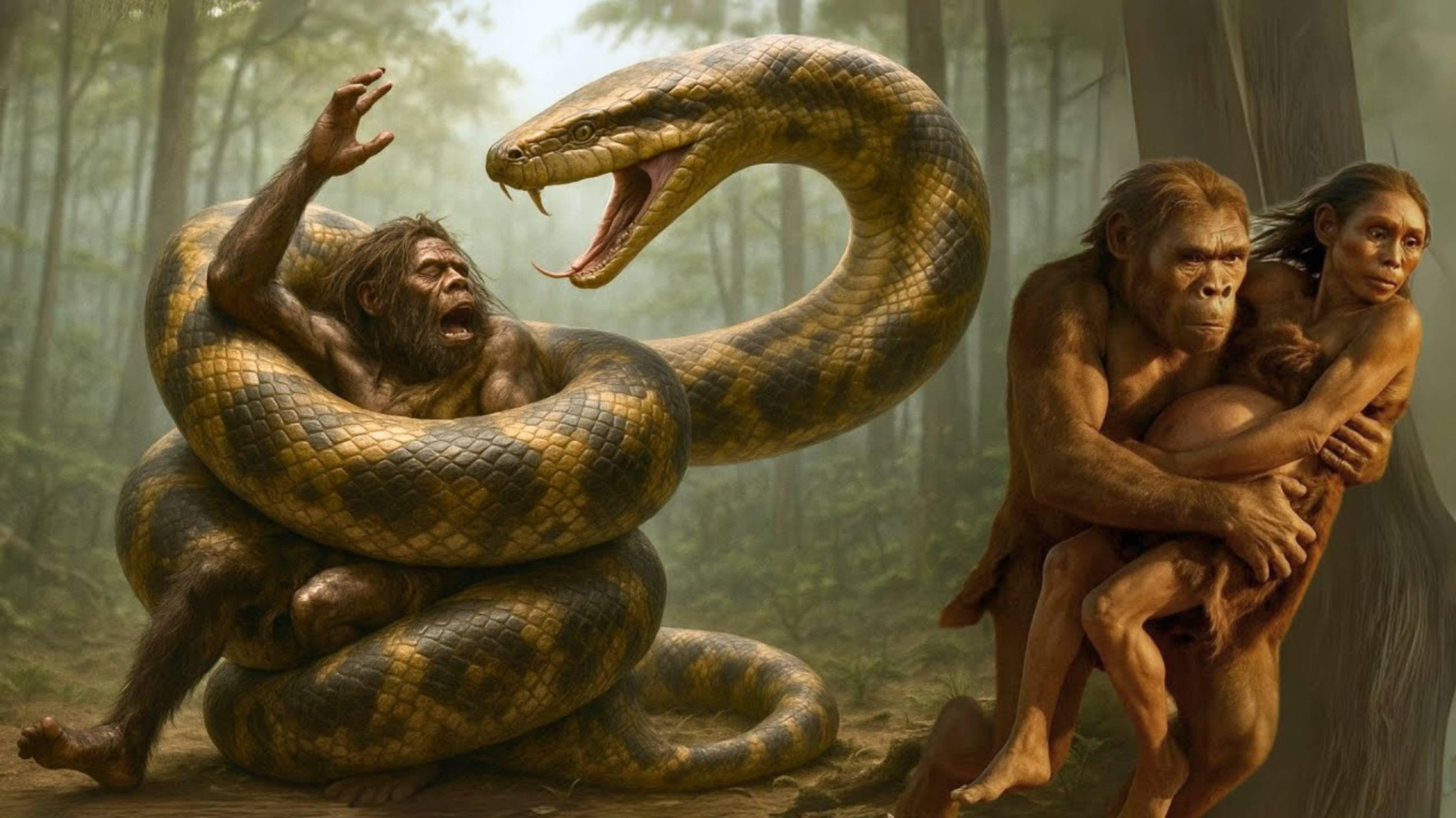 Жизнь 3,8 миллиона лет назад | Титанобоа и выживание древнего человека смотреть онлайн