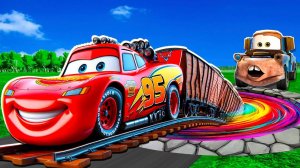 Машинки летают и прыгают! Развивающие мультики Машины помощники. Мультфильмы про машинки