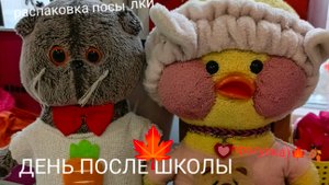 НАШ ДЕНЬ ПОСЛЕ ШКОЛЫ)🍁 РАСПАКОВКА ПОСЫЛКИ ОТ АЛИНЫ) НАША ОКТЯБЬСКАЯ ПРОГУЛКА)🍂