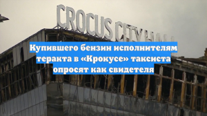 Купившего бензин исполнителям теракта в «Крокусе» таксиста опросят как свидетеля