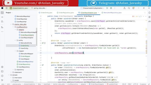 68 Интерфейс  org.springframework.data.repository.CrudRepository для хранения заказов[Spring с нуля]
