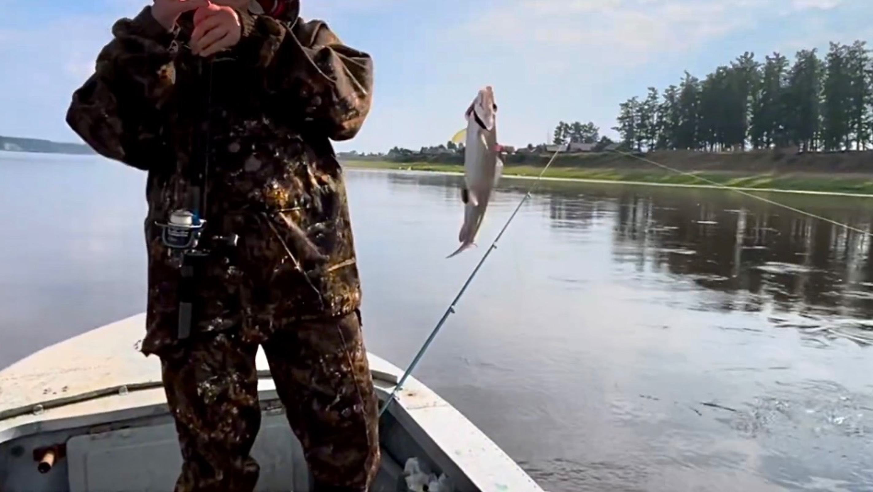 Жена наловила больше меня. Рыбалка на хариуса.