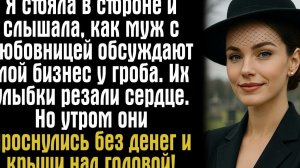 Я стояла в стороне и слышала, как муж с любовницей обсуждают мой бизнес у гроба… Их улыбки...