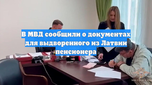 В МВД сообщили о документах для выдворенного из Латвии пенсионера