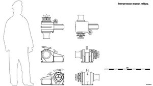 Электрическая  якорная  лебёдка A. Чертёж.