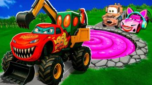 Машинки летают и прыгают! Развивающие мультики Машины помощники. Мультфильмы про машинки