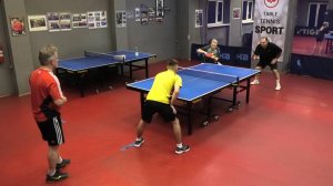 IIф. Стрижанов/Фильчева (1058) - Гуреев/Башмаков (1096) настольный теннис 05.10 Парный турнир СПб