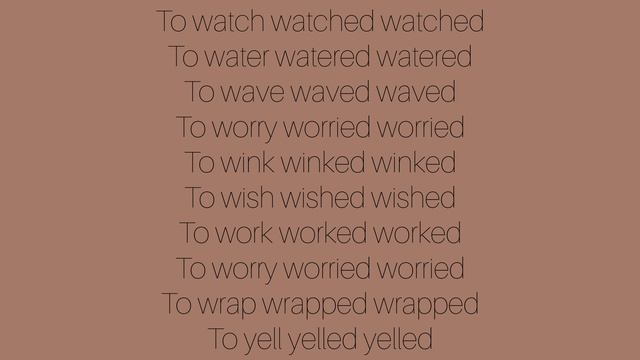 Правильные Глаголы Часть 20 Regular Verbs Part 20