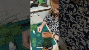 ЛИСТ ИЗ ФОМА ДЛЯ РОЗЫ..