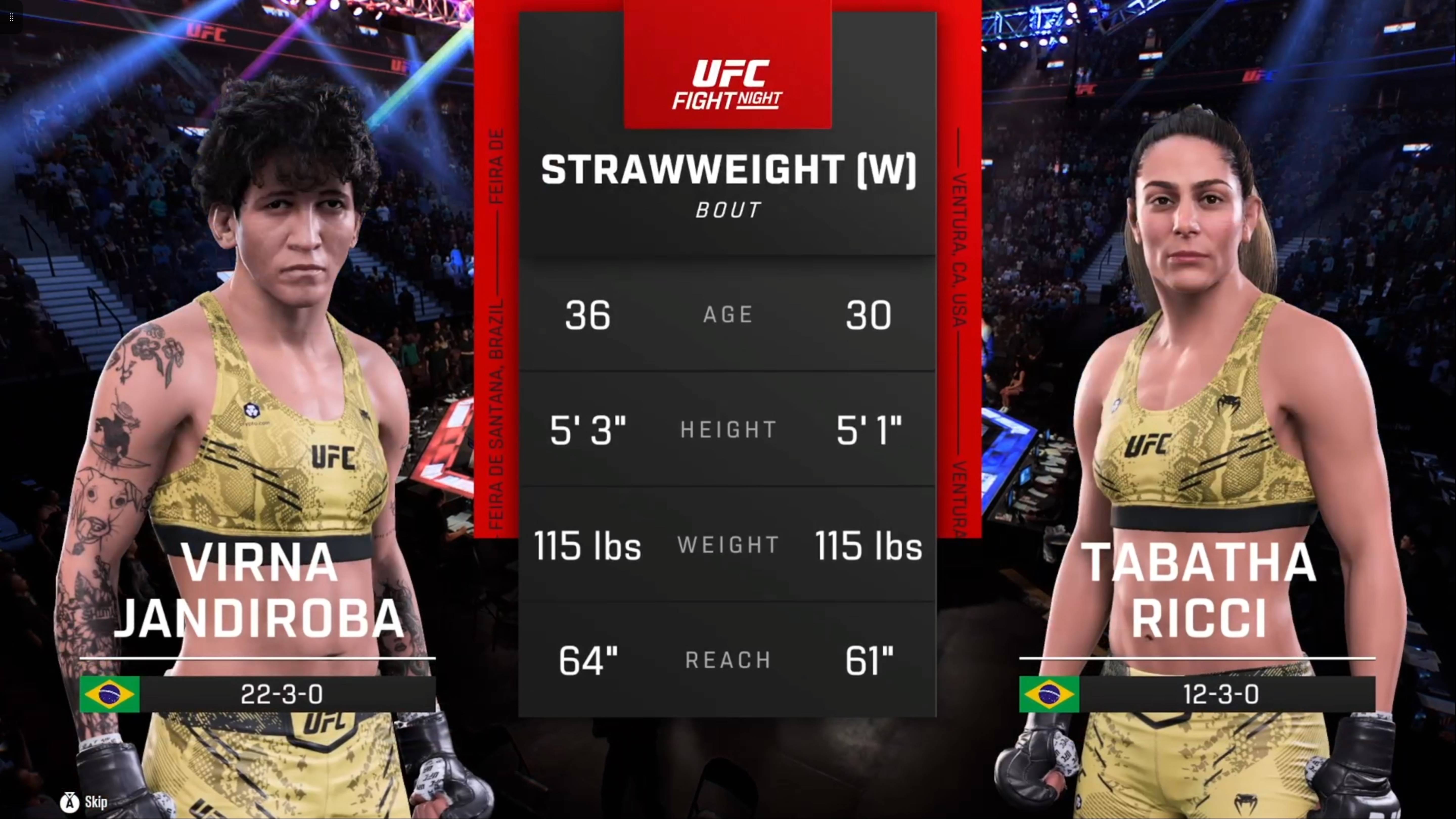 UFC 5 woman Strawweight Virna Jandiroba (Бразилия) - Tabatha Ricci (Бразилия)