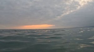 Встречаем закат в море