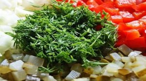 Салат из горбуши с рисом