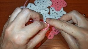 Вязаный фрагмент "Звёздочка" крючком 🌟