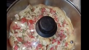 Пирог без духовки и замешивания теста. Воскресный завтрак.