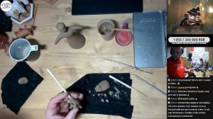 Творческий стрим. Злата с котом. Колокольчик-свистулька #ДС_керамист #DSceramist