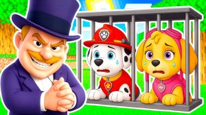 МЭР ХАМДИНГЕР ПОХИТИЛ ЩЕНЯЧИЙ ПАТРУЛЬ в МАЙНКРАФТ PAW PATROL МУЛЬТИК