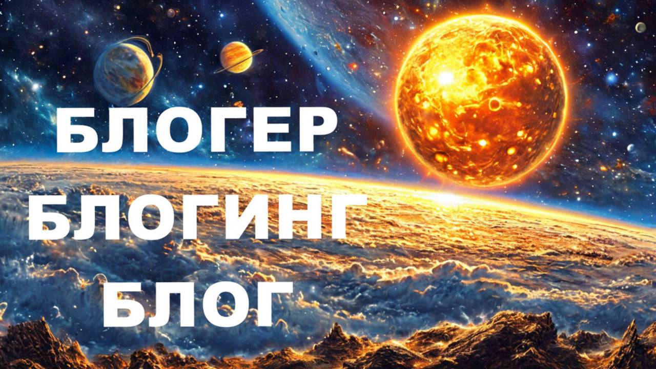 "Блогер. Блогинг. Блог". Песенка блогера👍