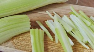 Салат с языком свиным