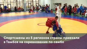 Спортсмены из 5 регионов страны приехали в Тамбов на соревнования по самбо