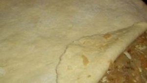 Пирог с капустой из творожного теста