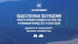 Обсуждение бюджета: дороги, лесное хозяйство