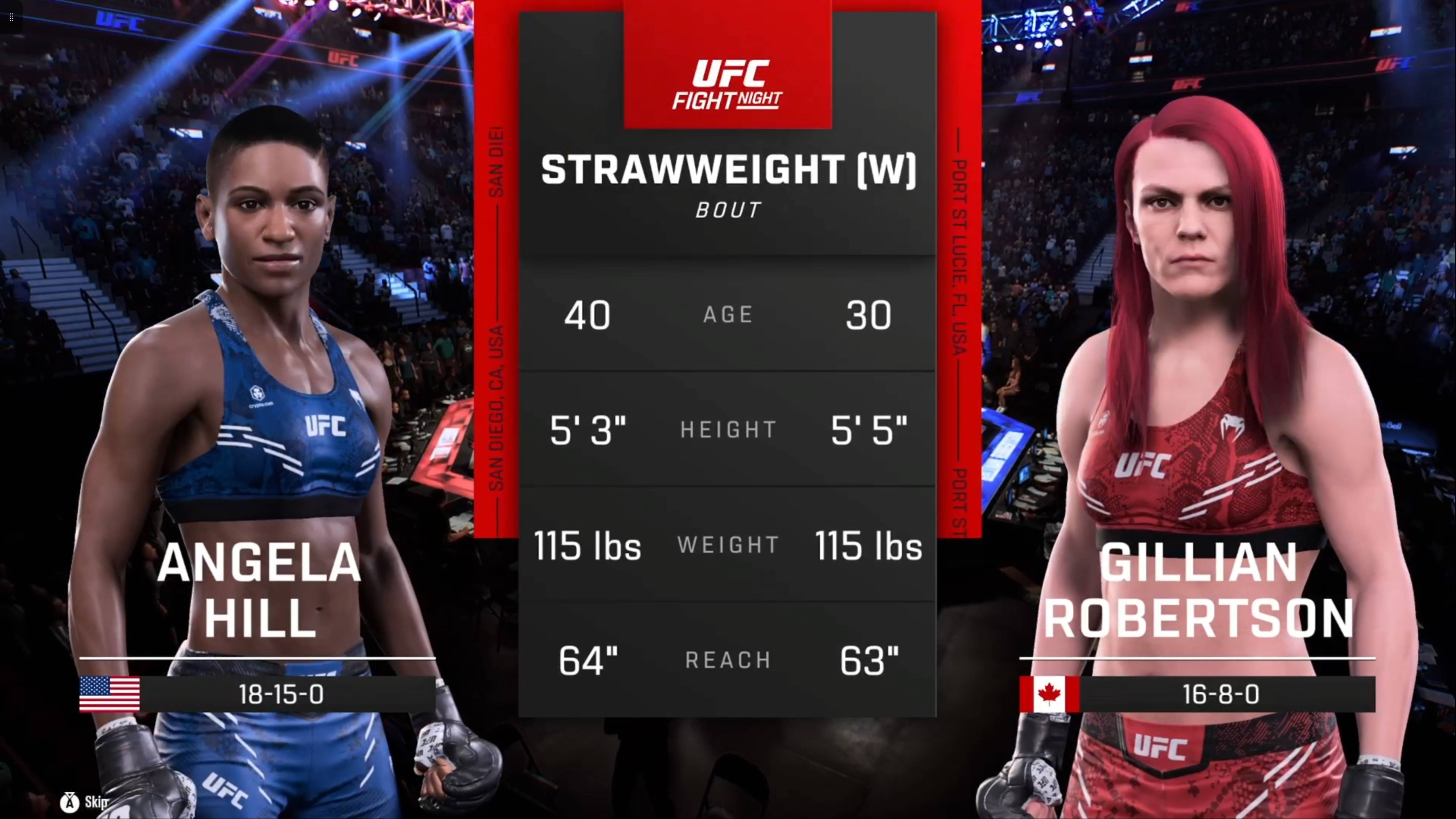 UFC 5 woman Strawweight Angela Hill (США) - Gillian Robertson (Канада)