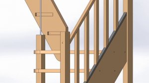 Процесс сборки лестницы межэтажной ДО-91 (правый/левый поворот) от ФЛК
