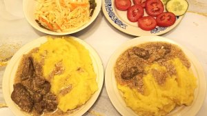 УЖИН С КУРИНОЙ ПЕЧЕНКОЙ В СМЕТАННОМ СОУСЕ