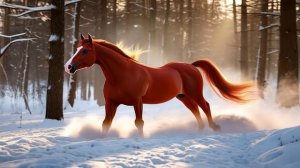 Футаж Огненная лошадь Новый год 2026.mp4