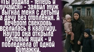 «Ты родила — теперь и мучайся» — заявил муж и выгнал меня с детьми на дачу без отопления. А вечером.