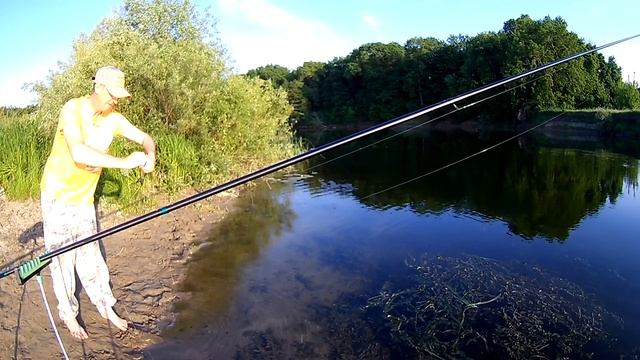 Инерционная катушка для болонского удилища,простой заброс.Хороший клёв. смотреть онлайн