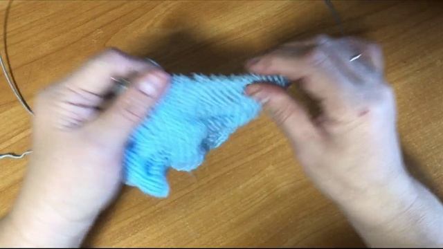 Сегодня свяжем теневой объёмный узор спицами