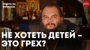 Быть замужем и не хотеть детей это грех? / священник Игорь Фомин