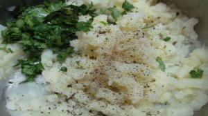 Пирог с картофелем и зеленью