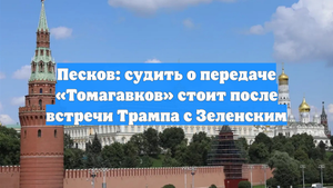 Песков: судить о передаче «Томагавков» стоит после встречи Трампа с Зеленским