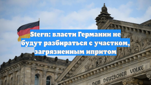 Stern: власти Германии не будут разбираться с участком, загрязненным ипритом