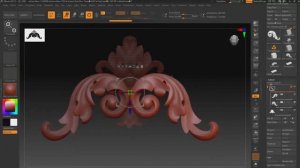 Деформация модели в ZBrush состоящей из разных Subtool.
